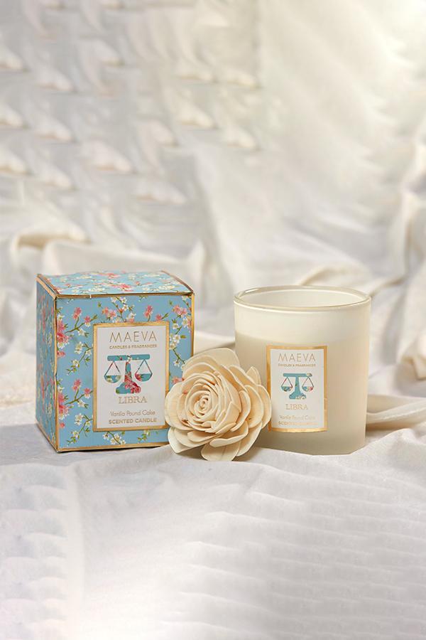 Zodiac Frosted Glass Candle