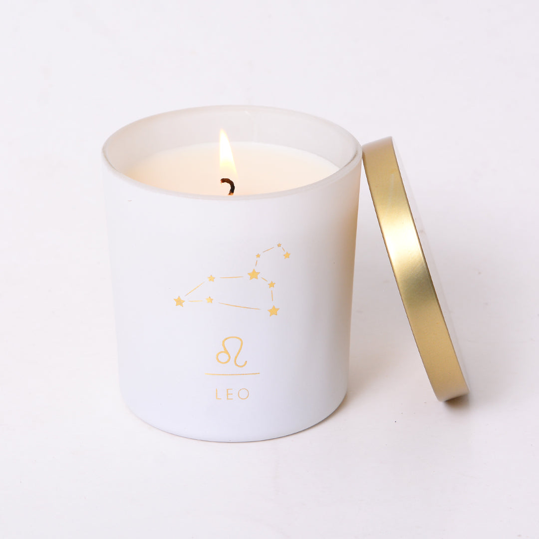 Leo Zodiac Scented Jar Candle