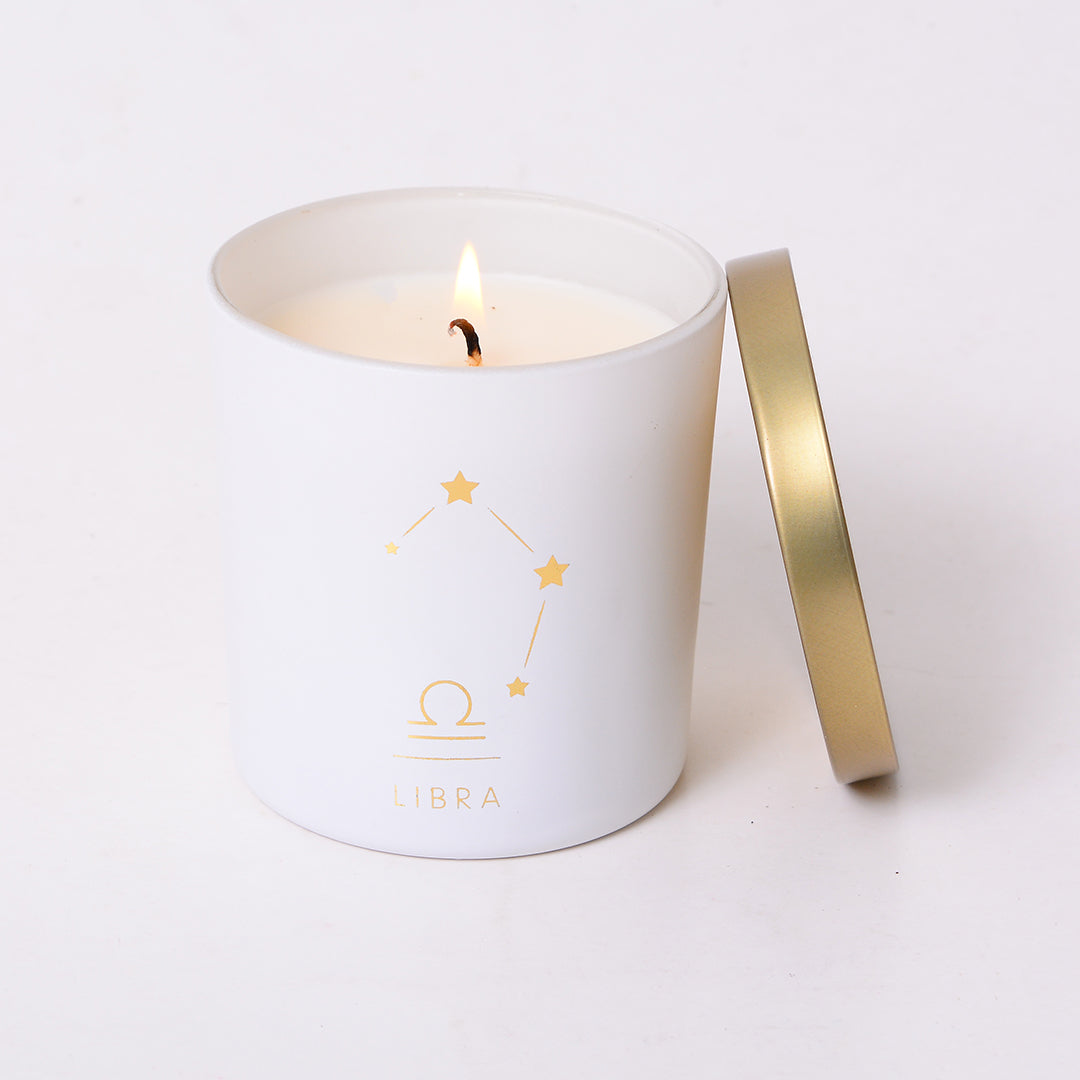 Libra Zodiac Scented Jar Candle