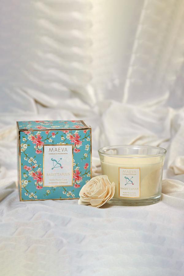 Zodiac Flared Glass Candle