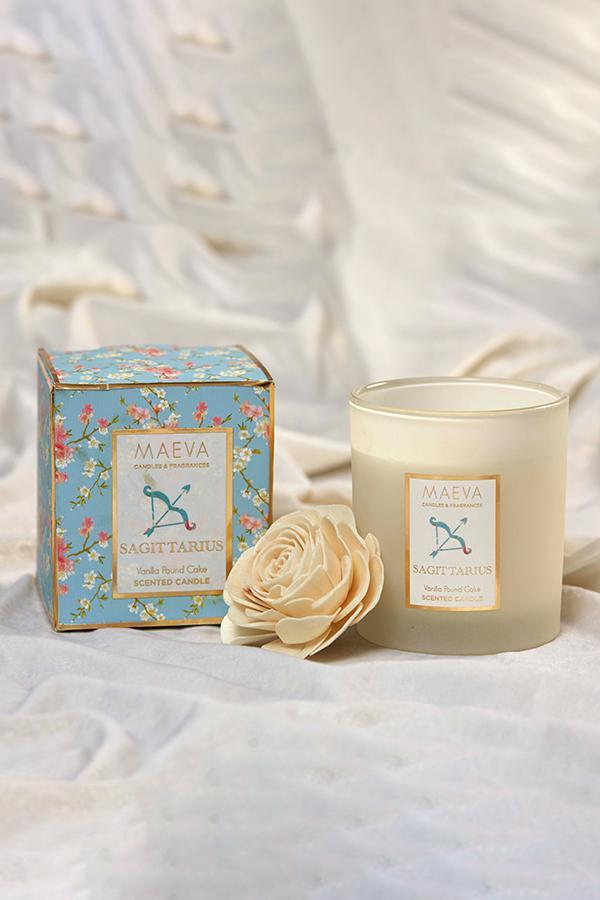 Zodiac Frosted Glass Candle