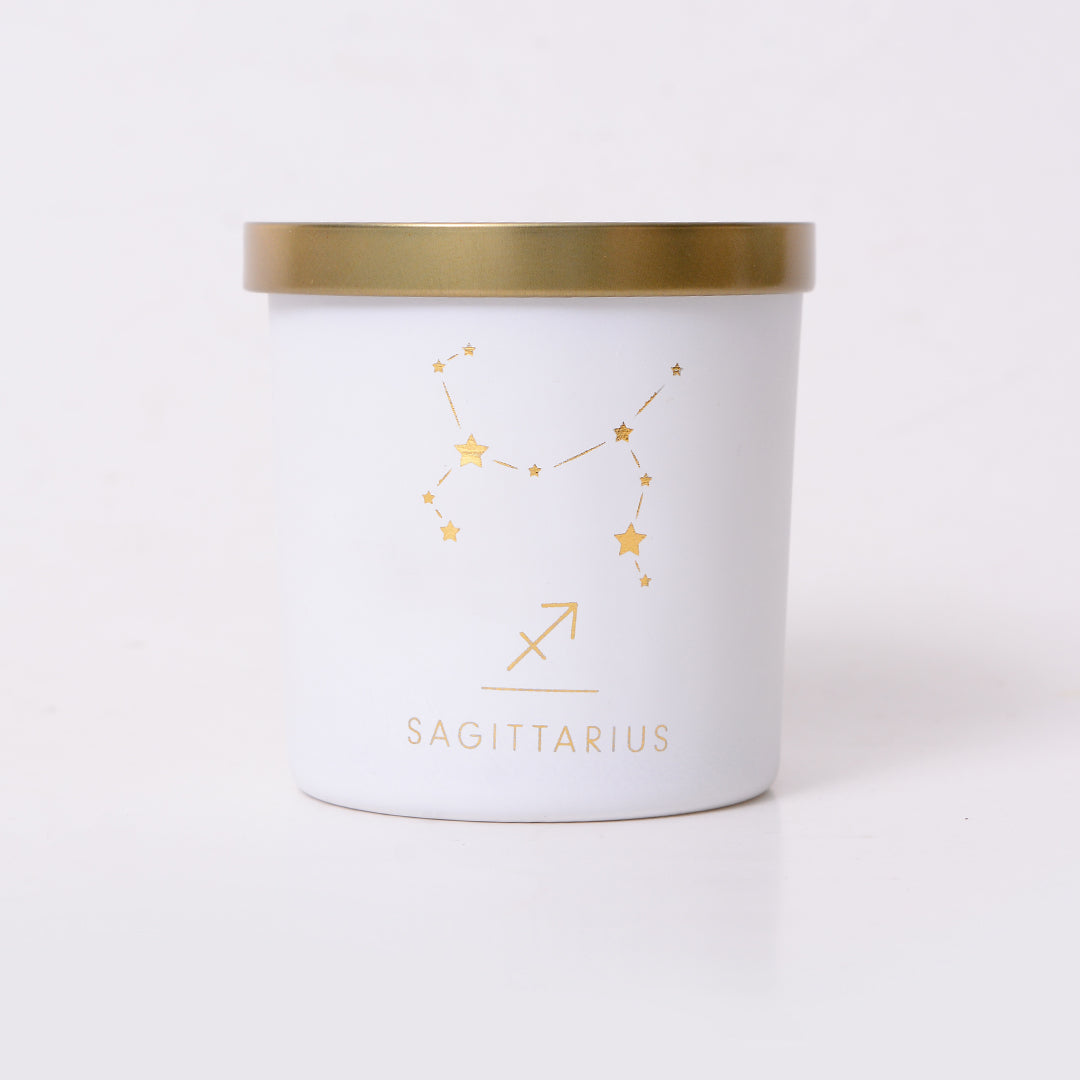 Sagittarius Zodiac Scented Jar Candle - Set of 2 | Salted Sea Spray Fragrant Candle For Gift | Scented Candle Handmade