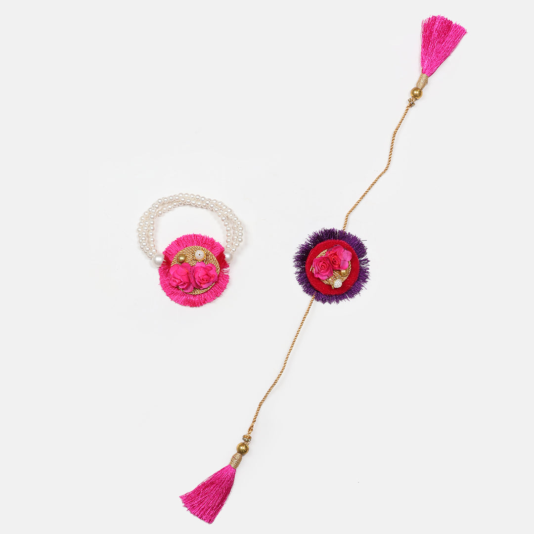 Gulbahaar Violet Rakhi - COUPLE