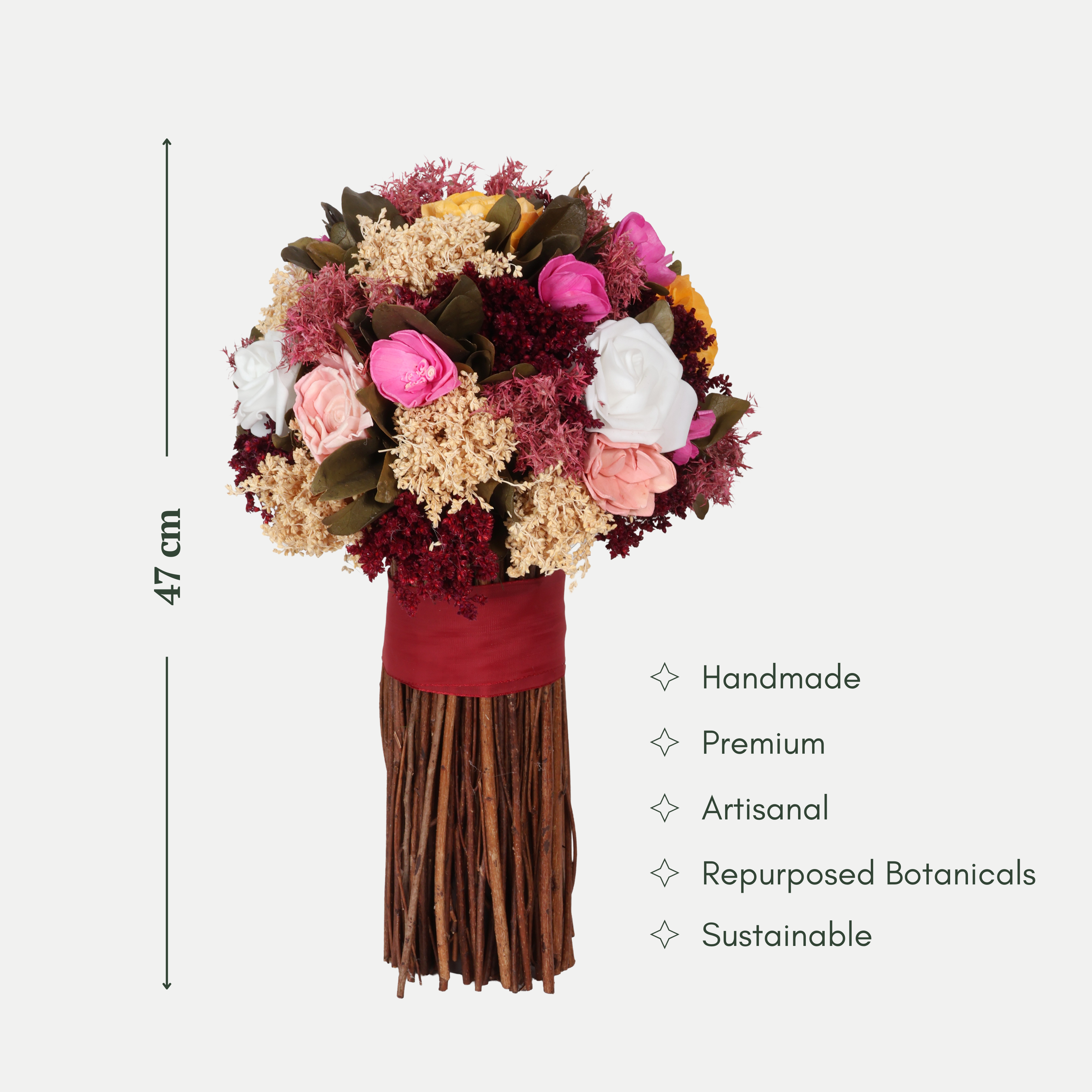 Amber Rose Dried Botanical Bouquet