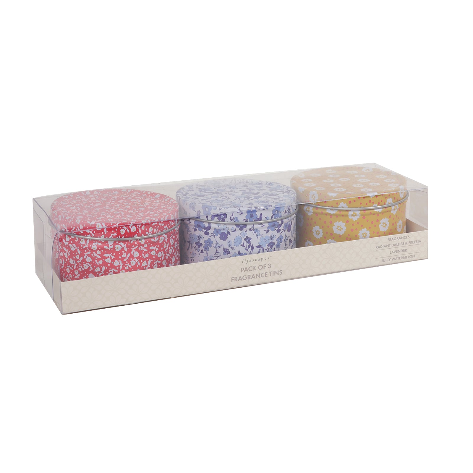 Lifescapes Tin Candles - Pack of 3