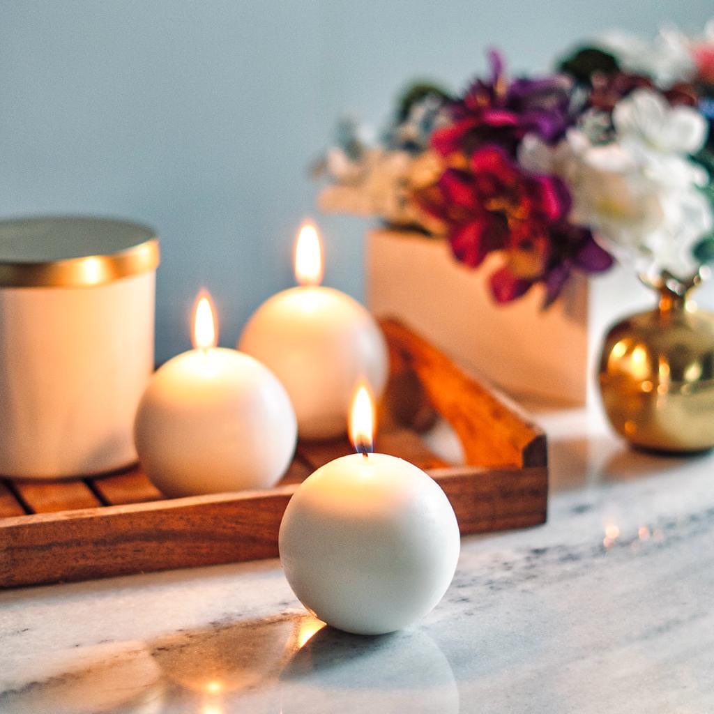 Ball Candles - Pack of 6