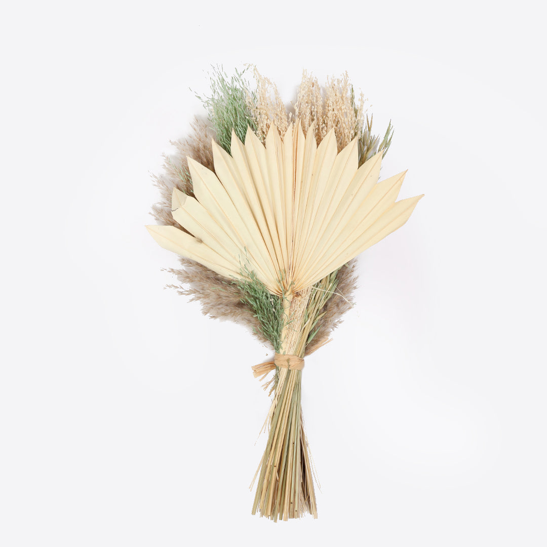 Everyday beige dried flower bunch