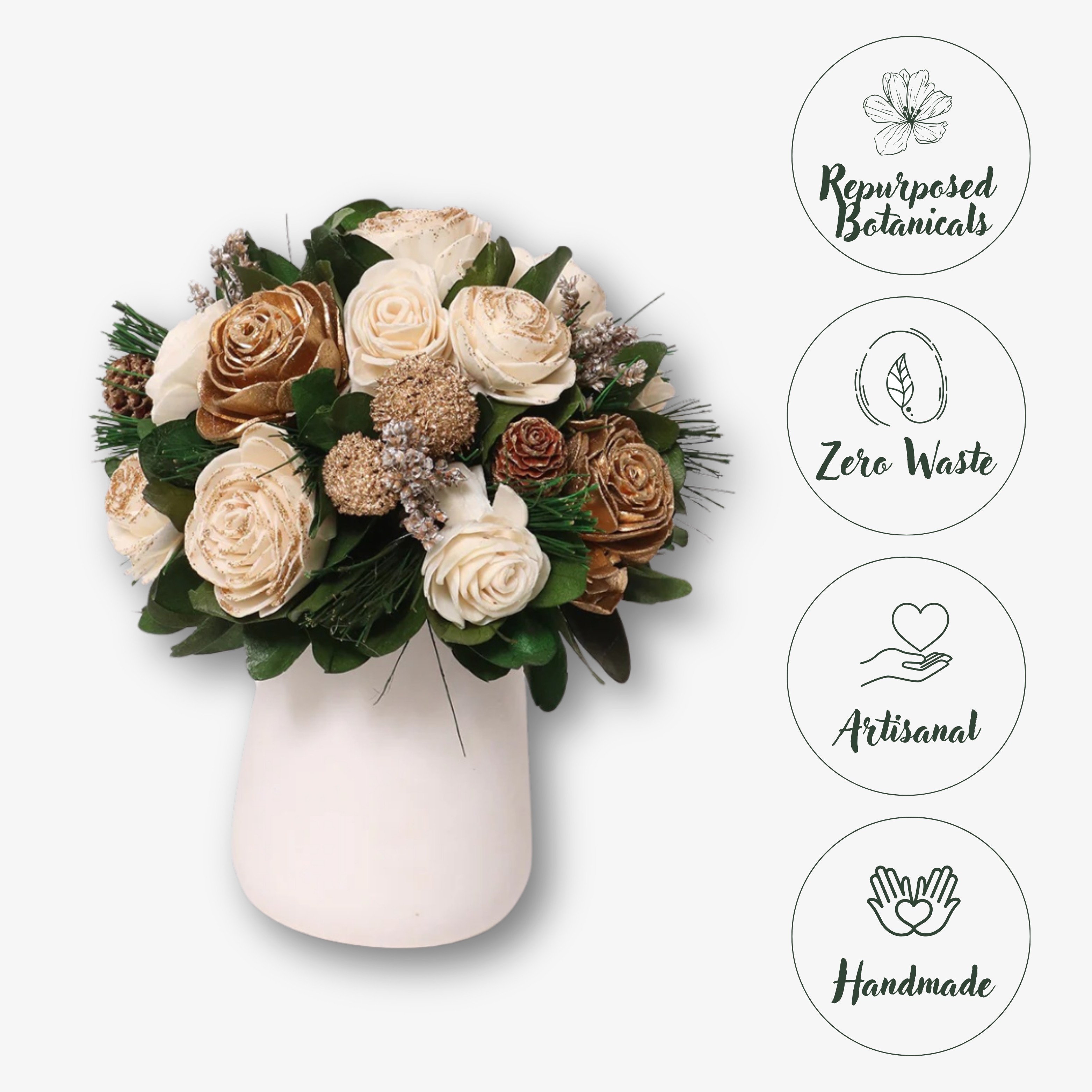 Beige & Gold Table Decor