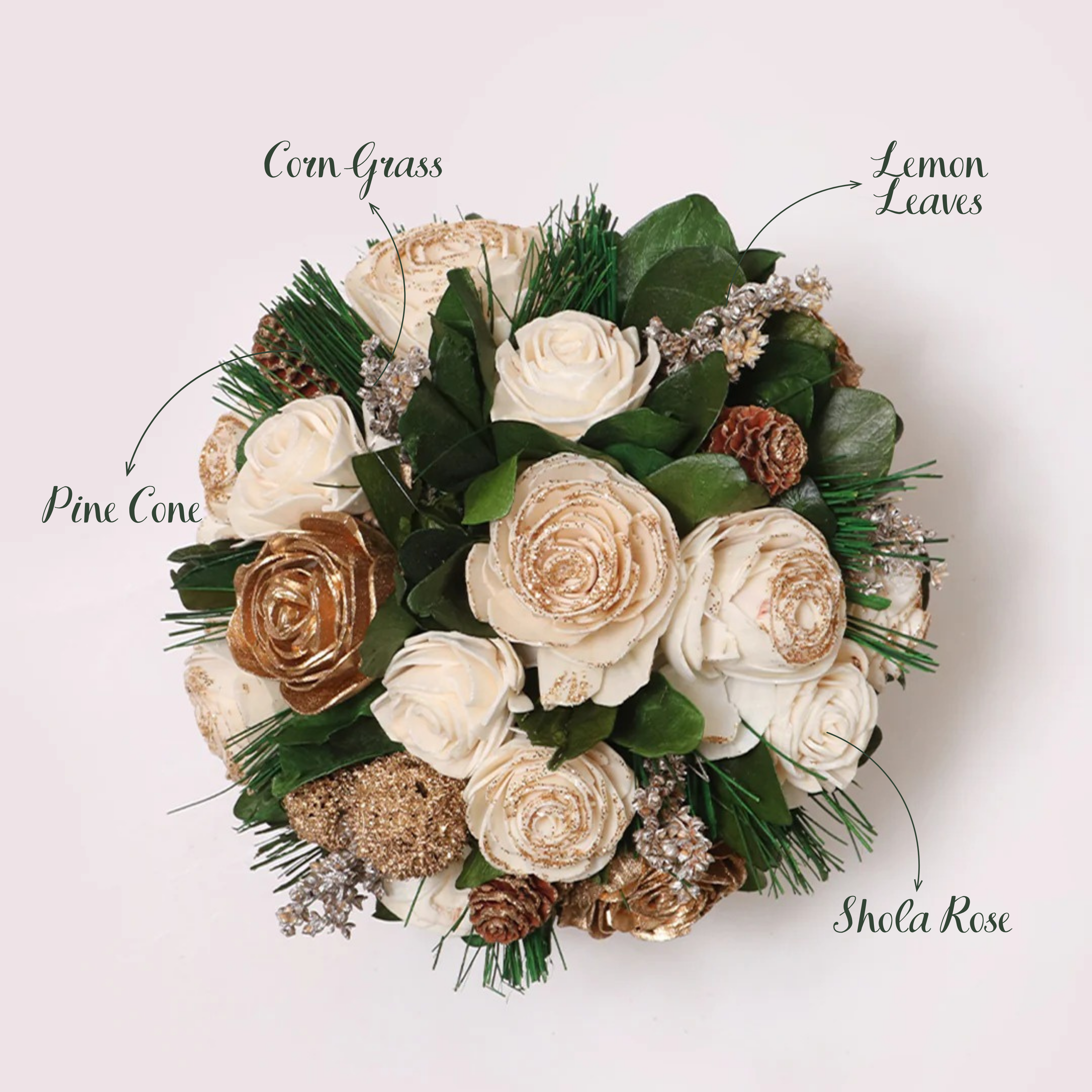 Beige & Gold Table Decor