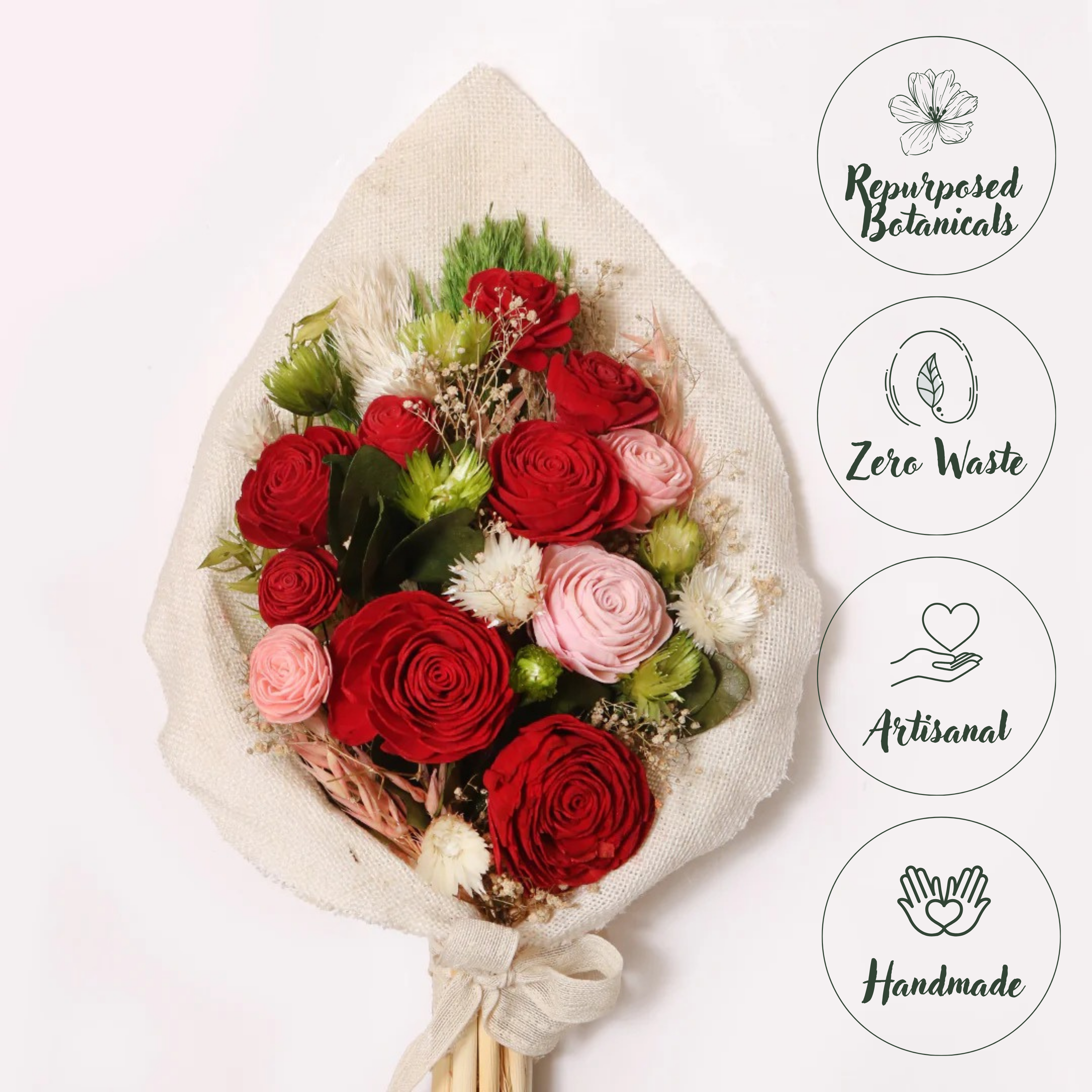 Rose Rogue Dried Flower Bouquet