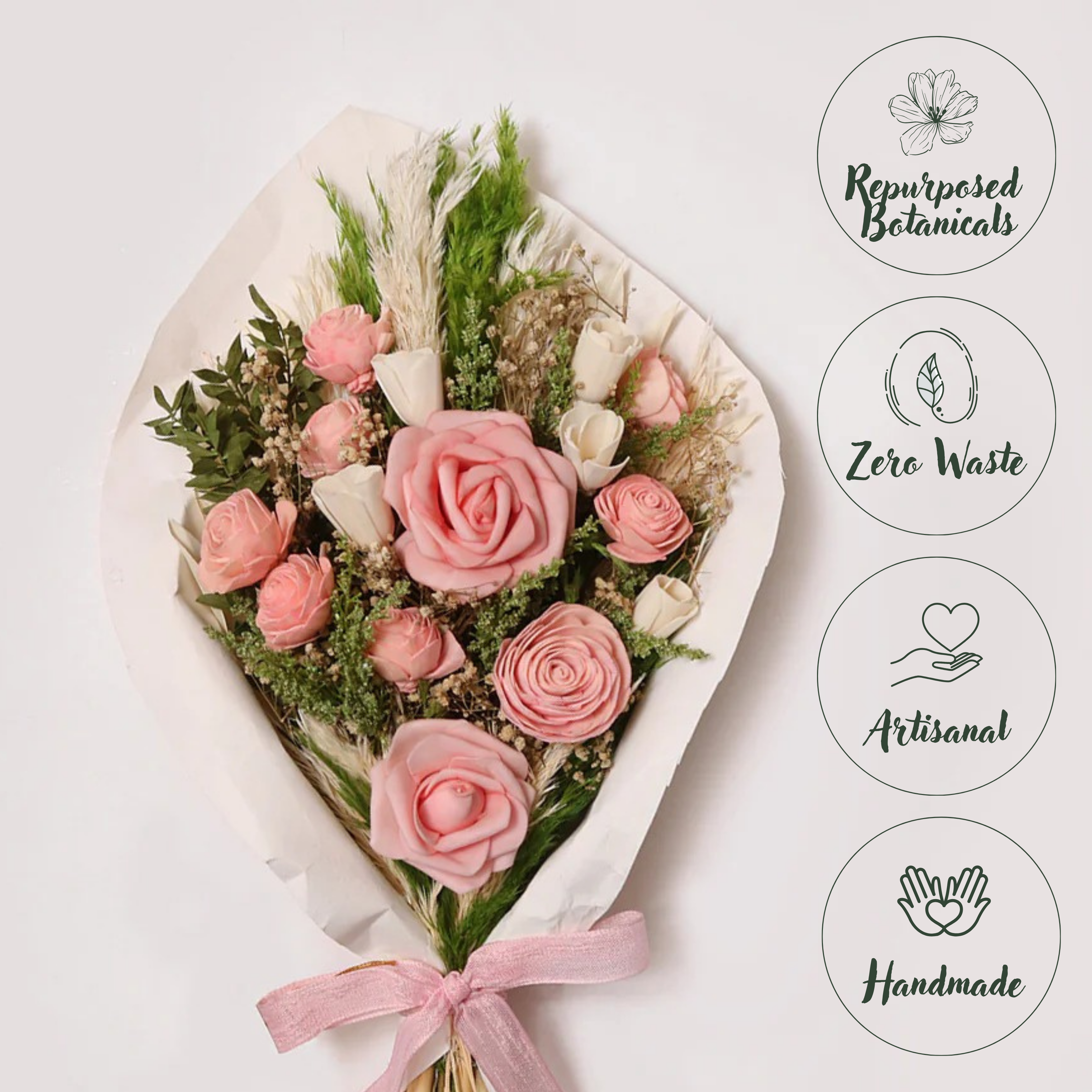 Blush Rush Dried Flower Bouquet