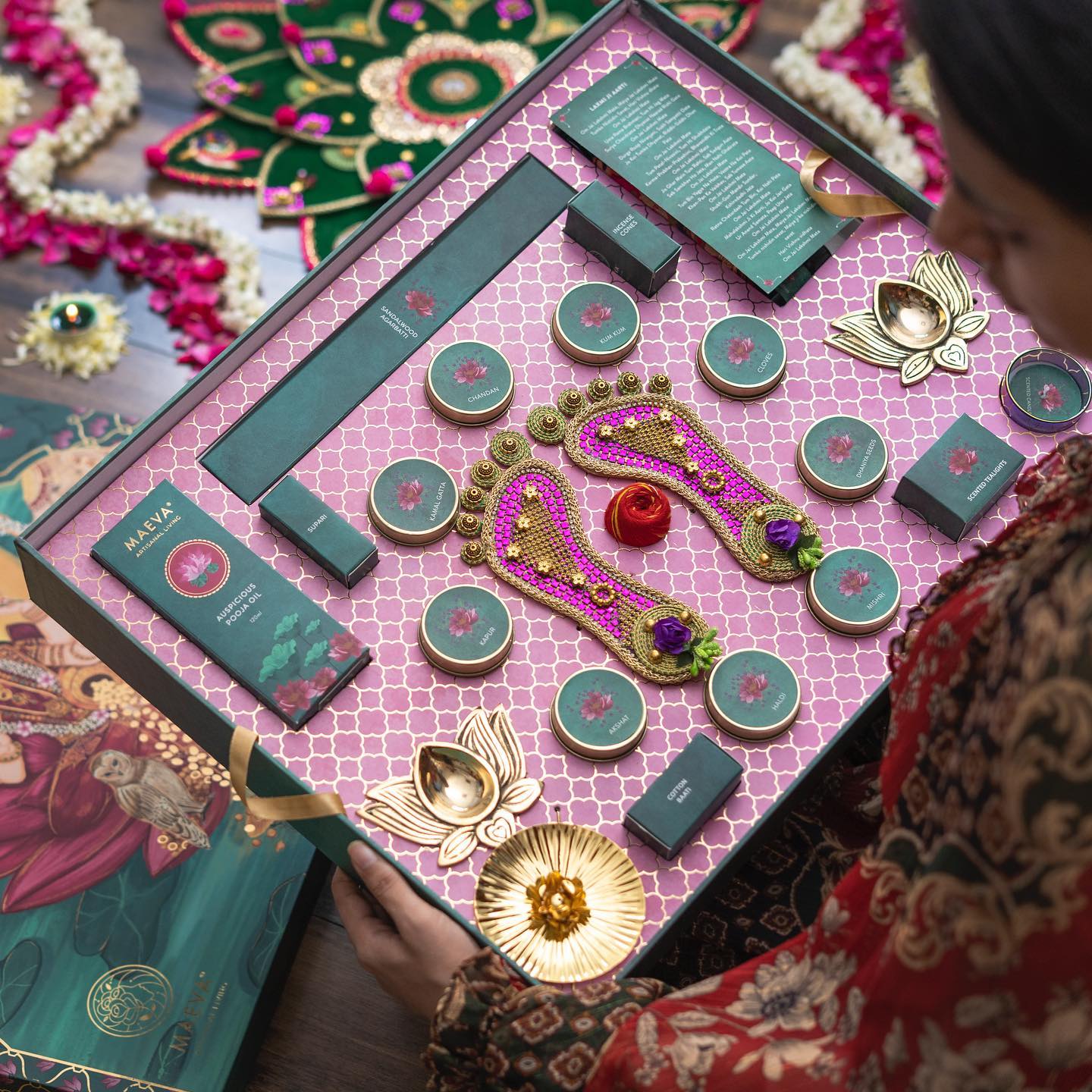 Anagha Pooja Box | Diwali Pooja Box | Luxurious Puja box