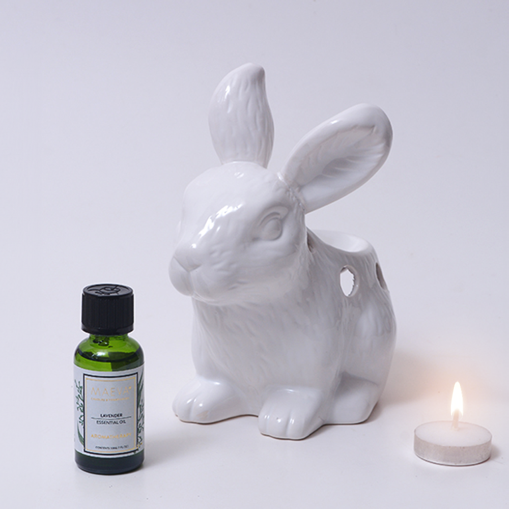 Bunny Aromatherapy Set | Fragrance Oil Candle Diffuser Set | Oil Diffuser for Home