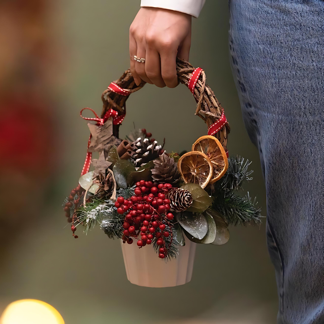 Christmas Spice Table Decor Christmas Decor | Dried Flower Arrangments