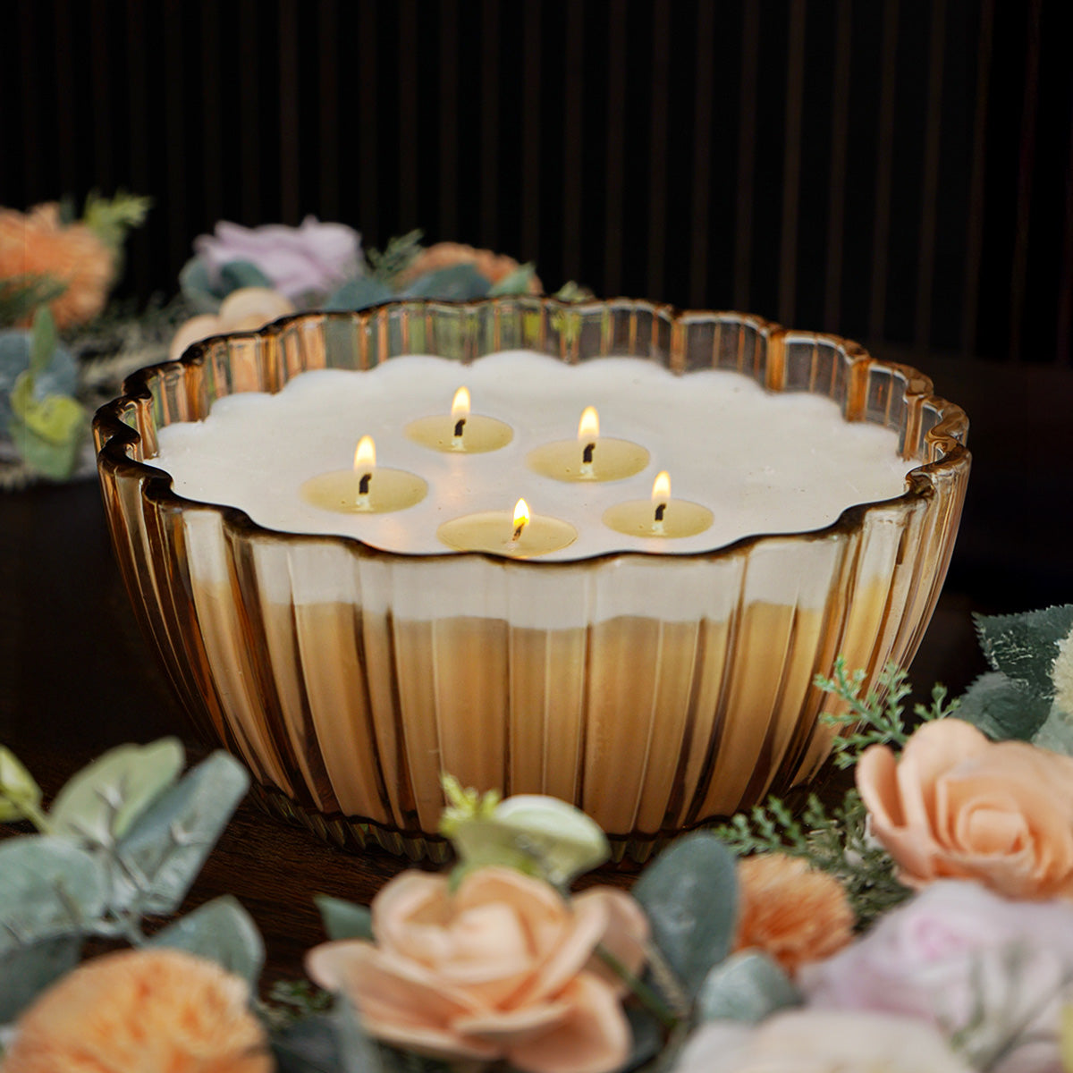 Sunkissed Driftwood Scalloped Candle