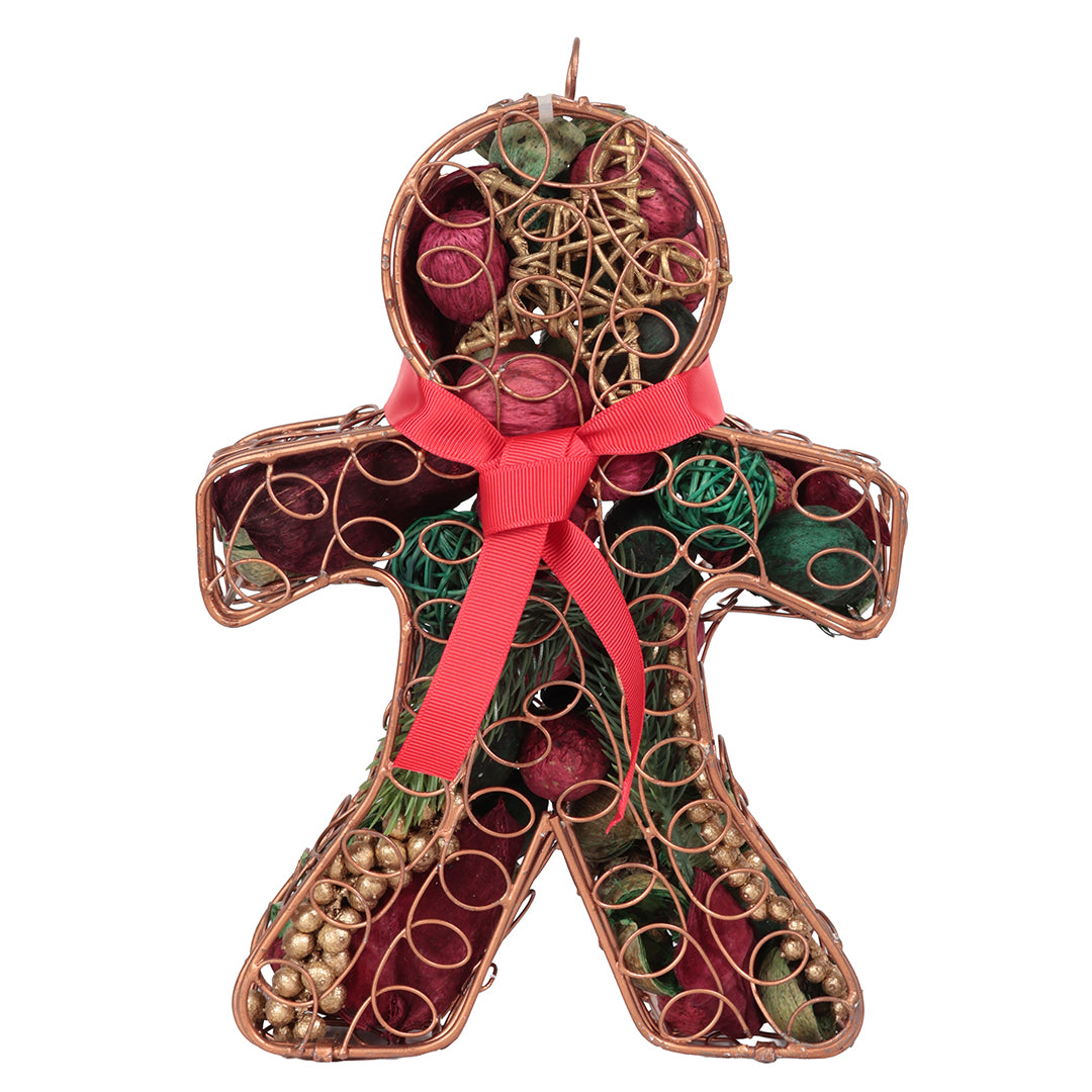 Gingerbread Man Metal Cage Potpourri