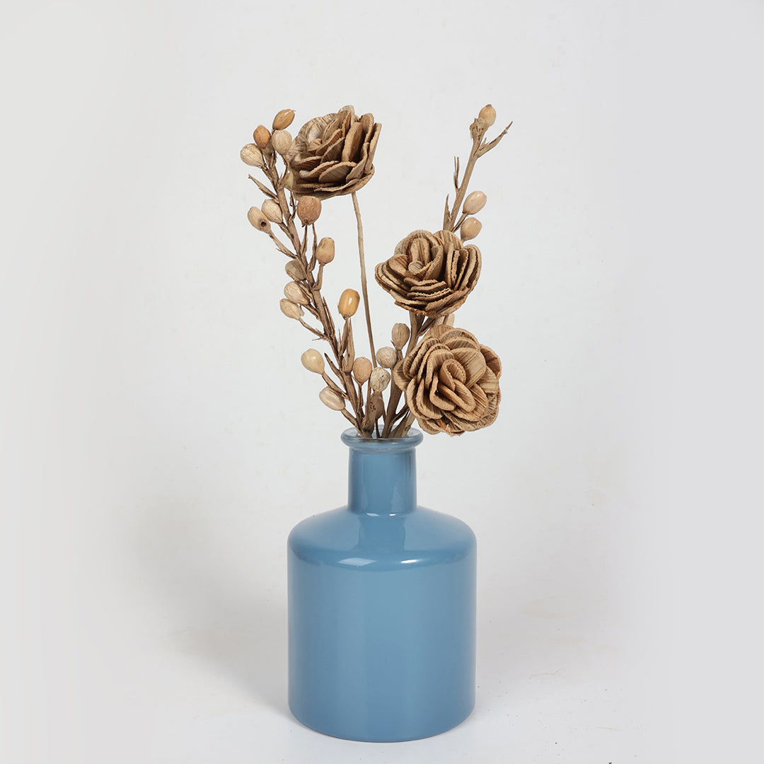 Glass Flower Vase- Ocean