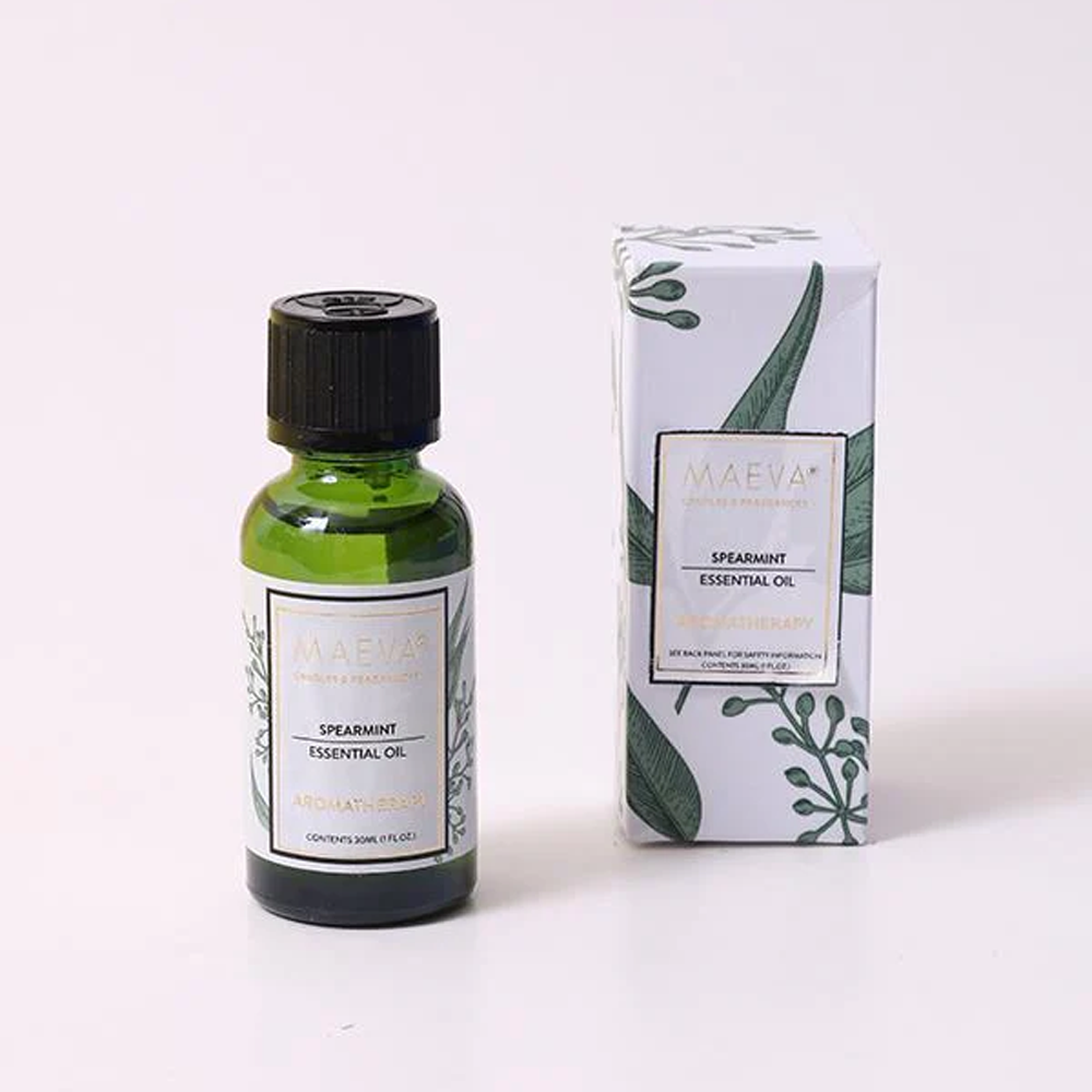 Spearmint Essential Oil | Essential Oils for Relaxation & Stress Relief | Aroma Oil for Concentration During Study or Work