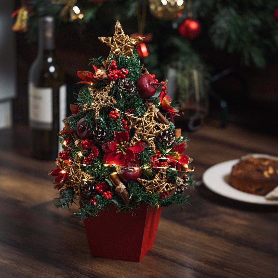 Star-Struck Christmas Tree for Christmas Decoration | Dried Flower Table Decor