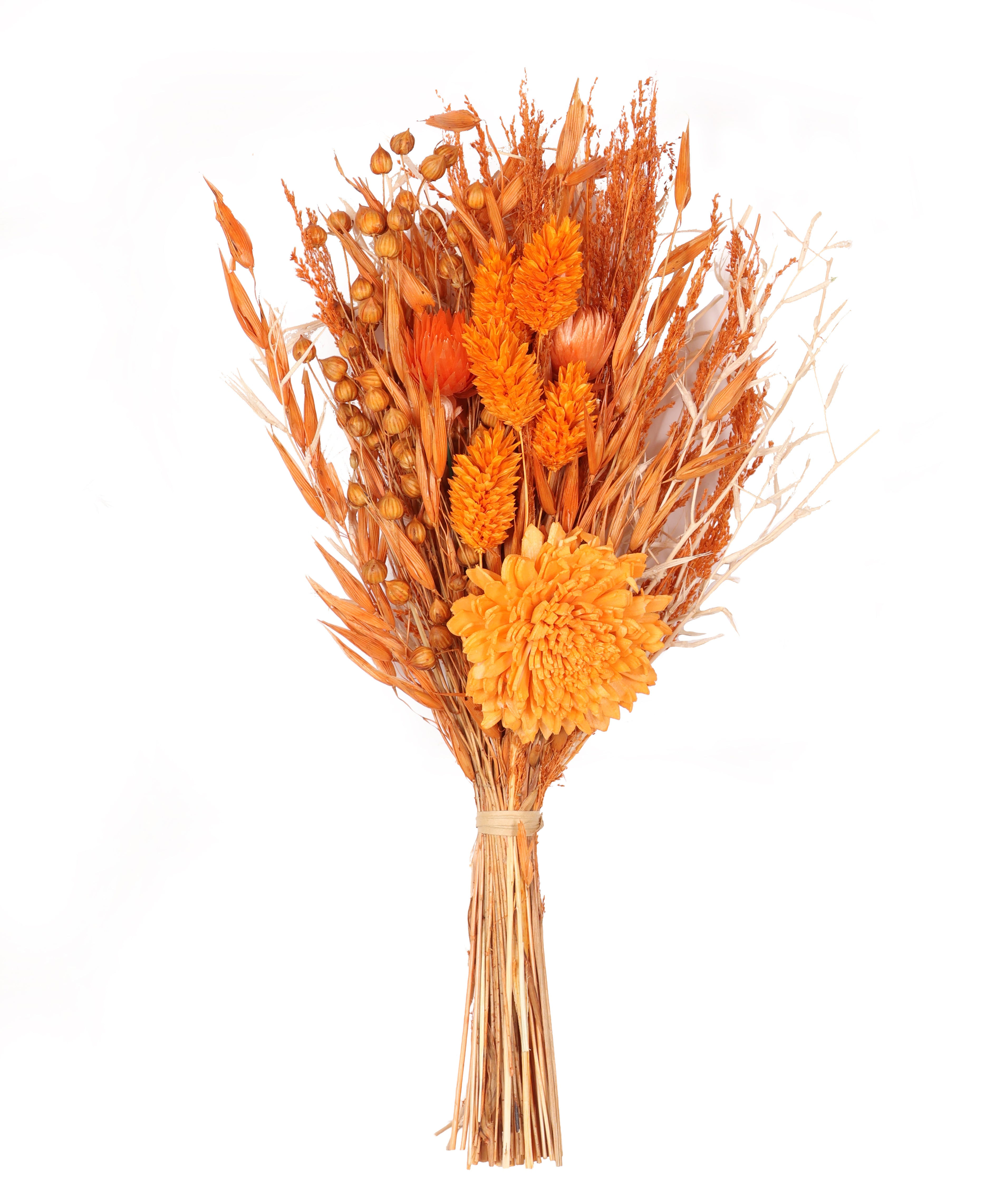 Tangerine Embossed Flower Vase