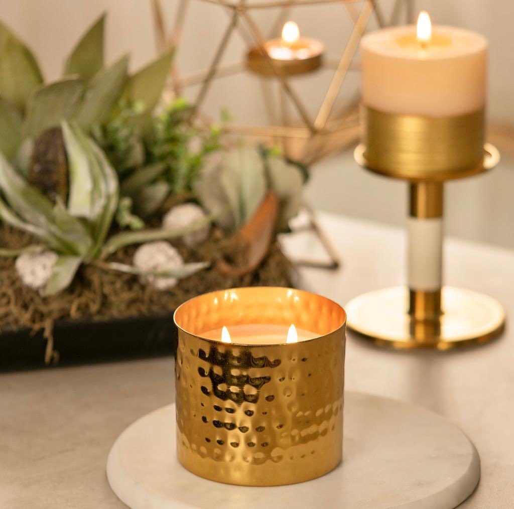 Gold 2-Wick Scented Candle