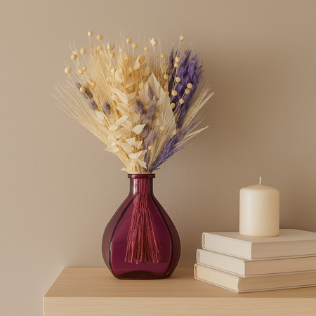 Lilac Beauty Pot with Botanical