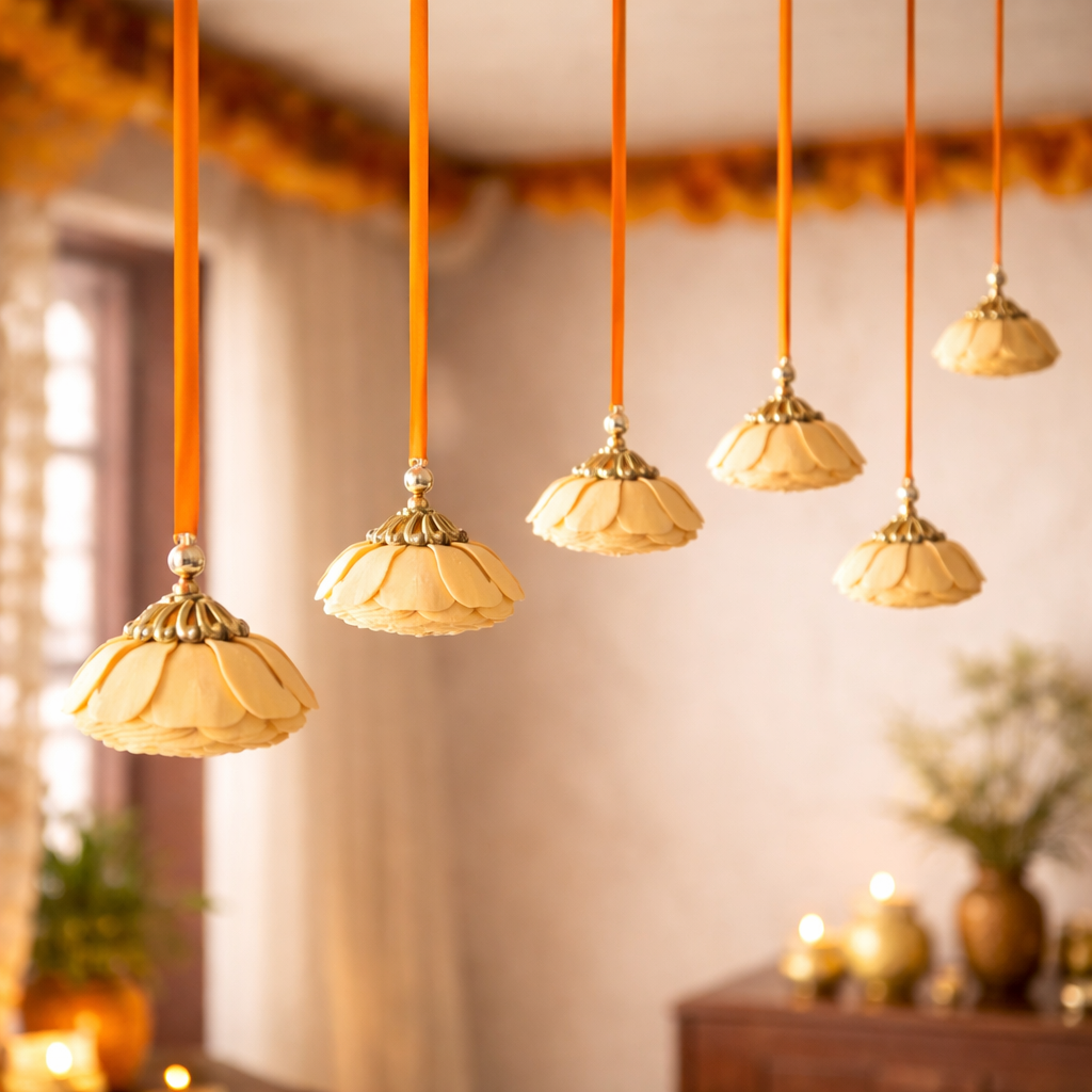 Ribbon Floral String - Set of 5