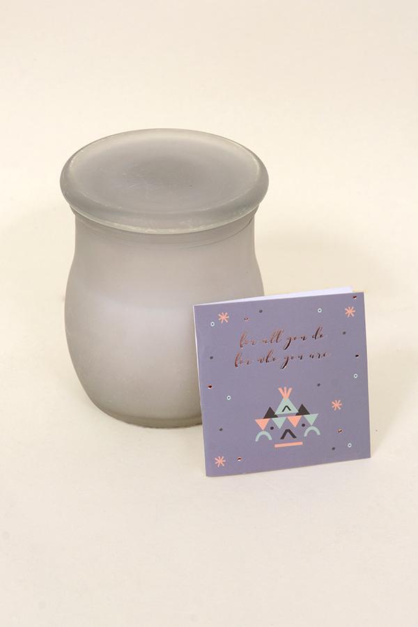 Grey 10 Oz Jar Candle