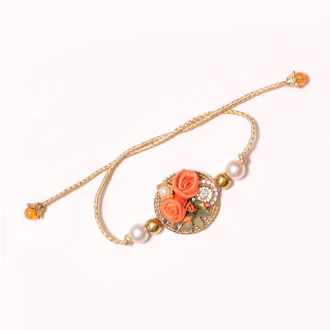 Gulbahaar Tangerine Rakhi - COUPLE