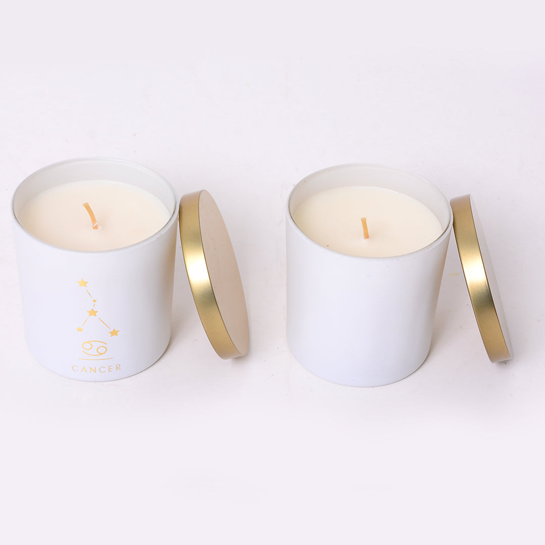 Cancer Zodiac Candle - Set of 2