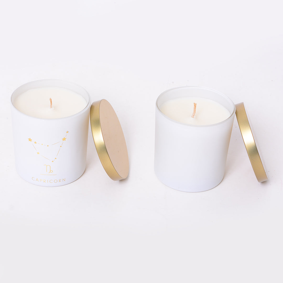 Capricorn Zodiac Candle - Set of 2