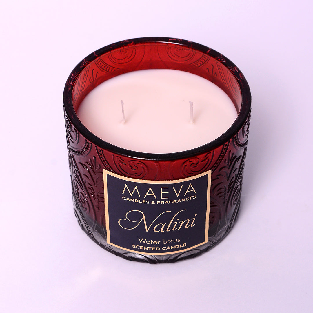 Maeva Nalini Embossed Glass Candle