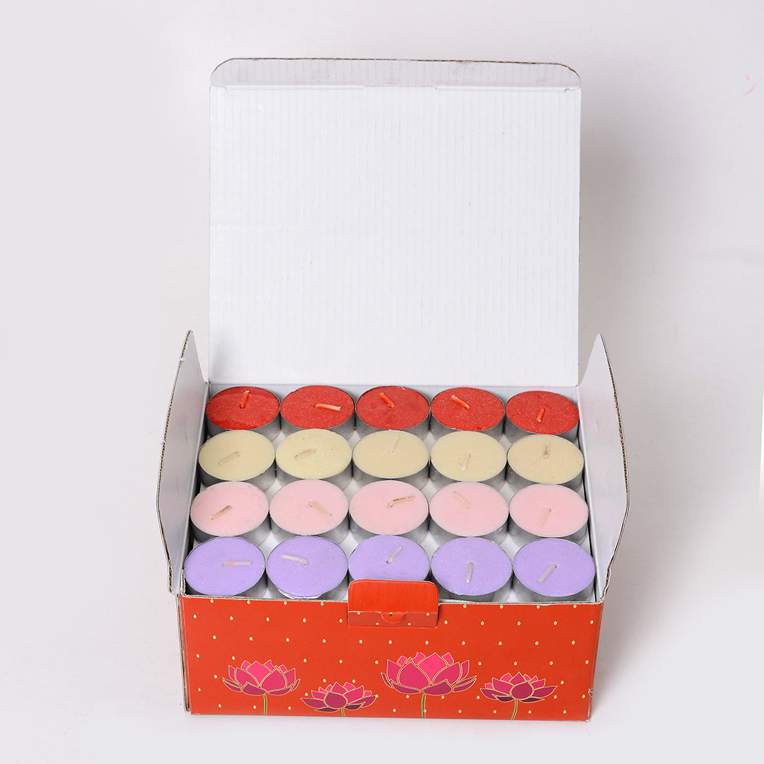 Nalini Colored Tea lights - Pack of 100