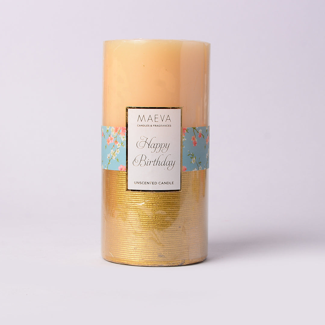 Birthday Pillar Candle - LARGE