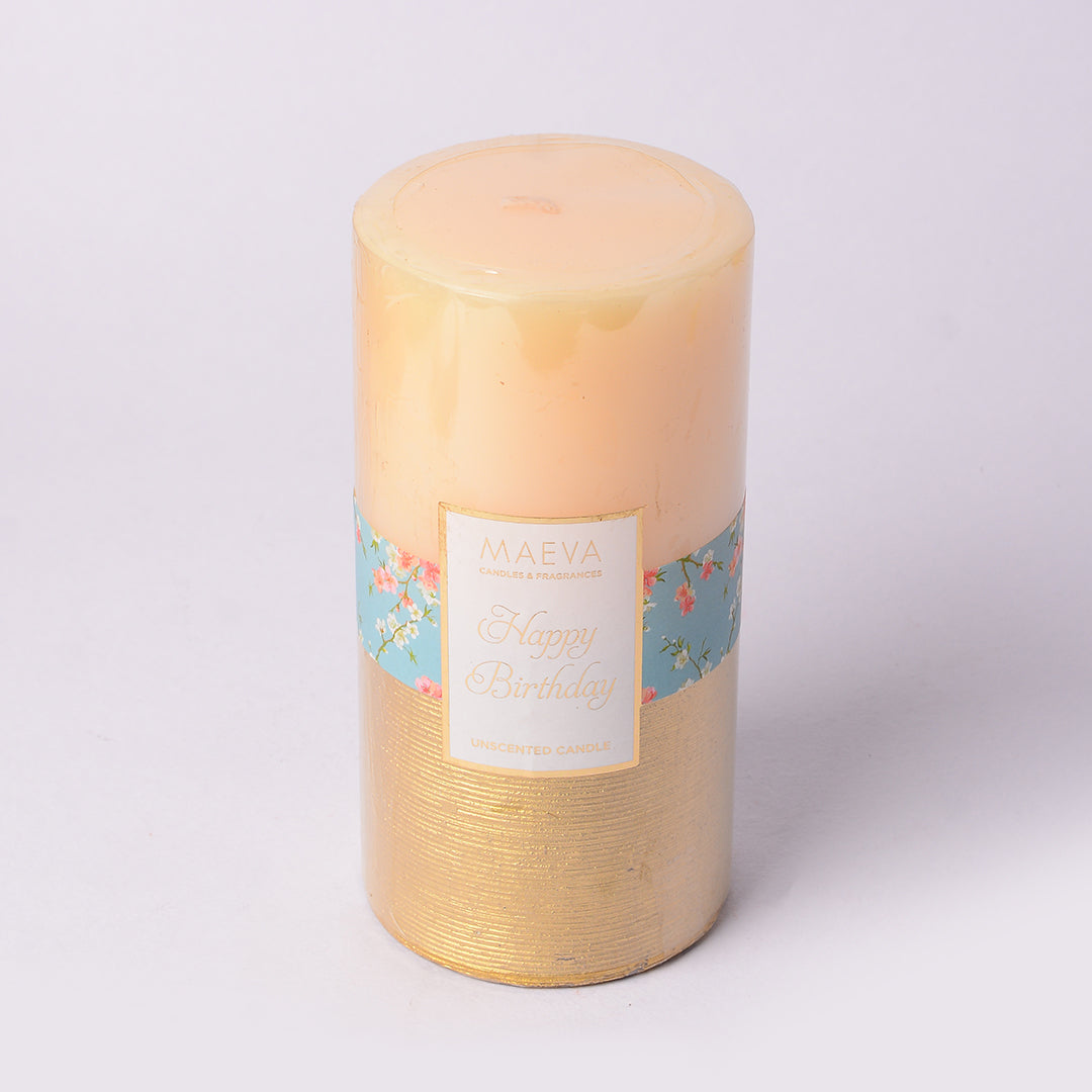 Birthday Pillar Candle - LARGE