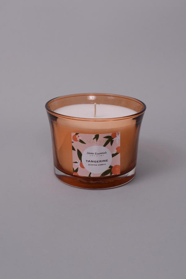 Tangerine Flared Glass Candle