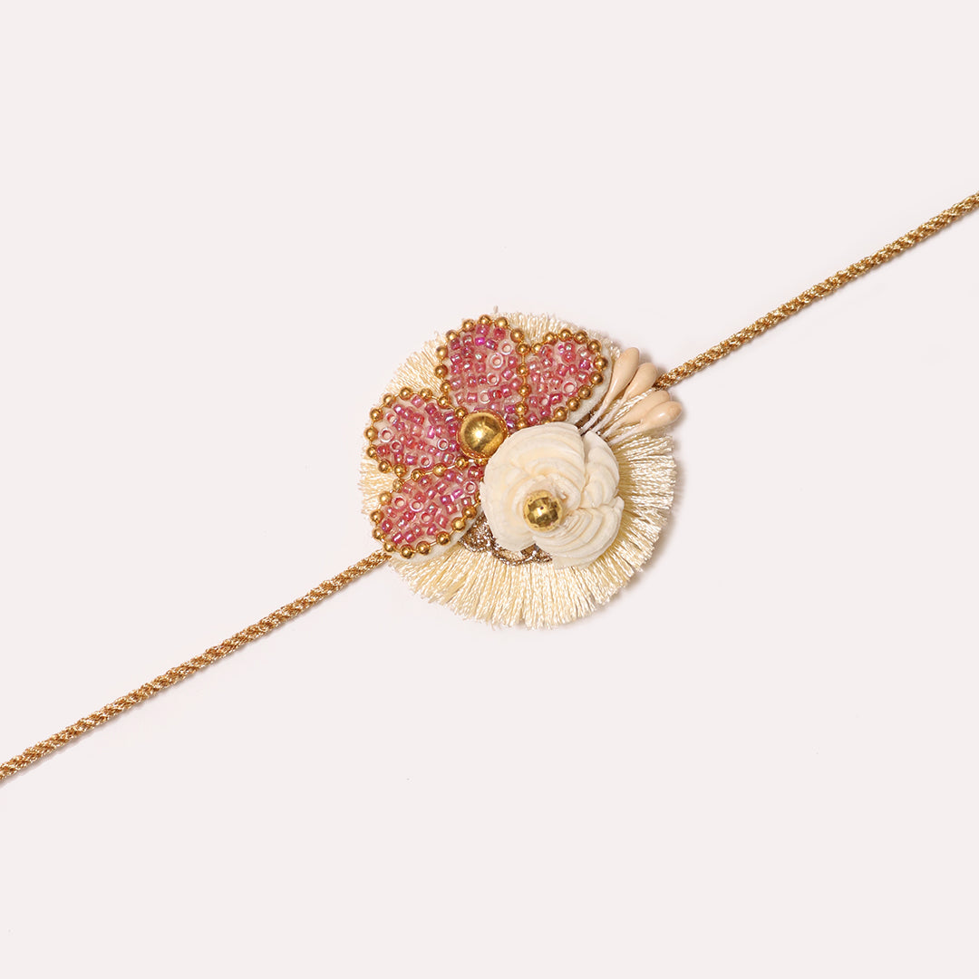 Gulbahaar Pearl Rakhi | Designer Rakhi for Raksha Bandhan |The Maeva Store