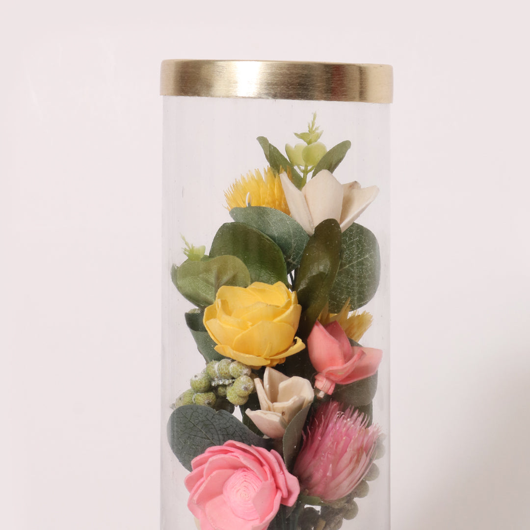 Glass Tube Floral Decor