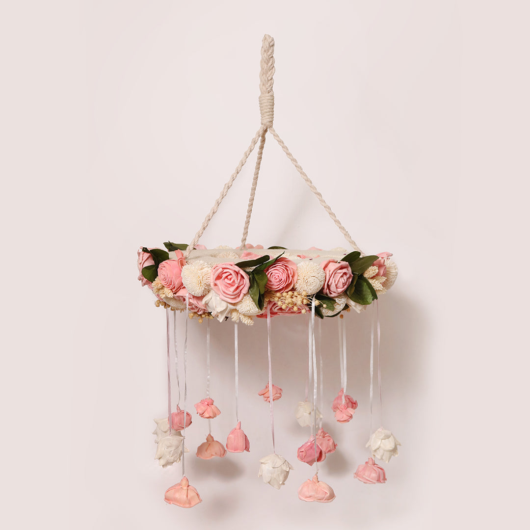 Pink Shola Rose Chandelier