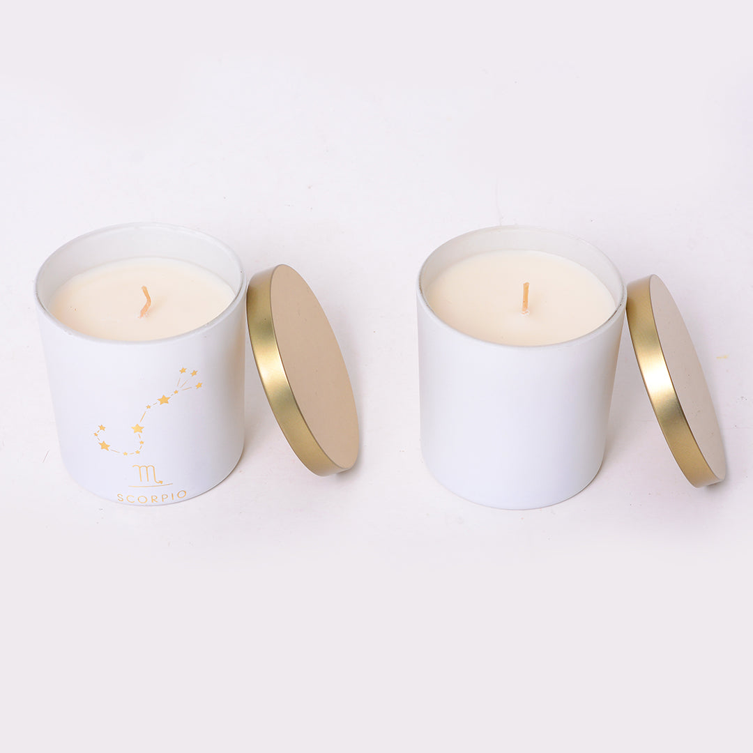 Scorpio Zodiac Candle - Set of 2