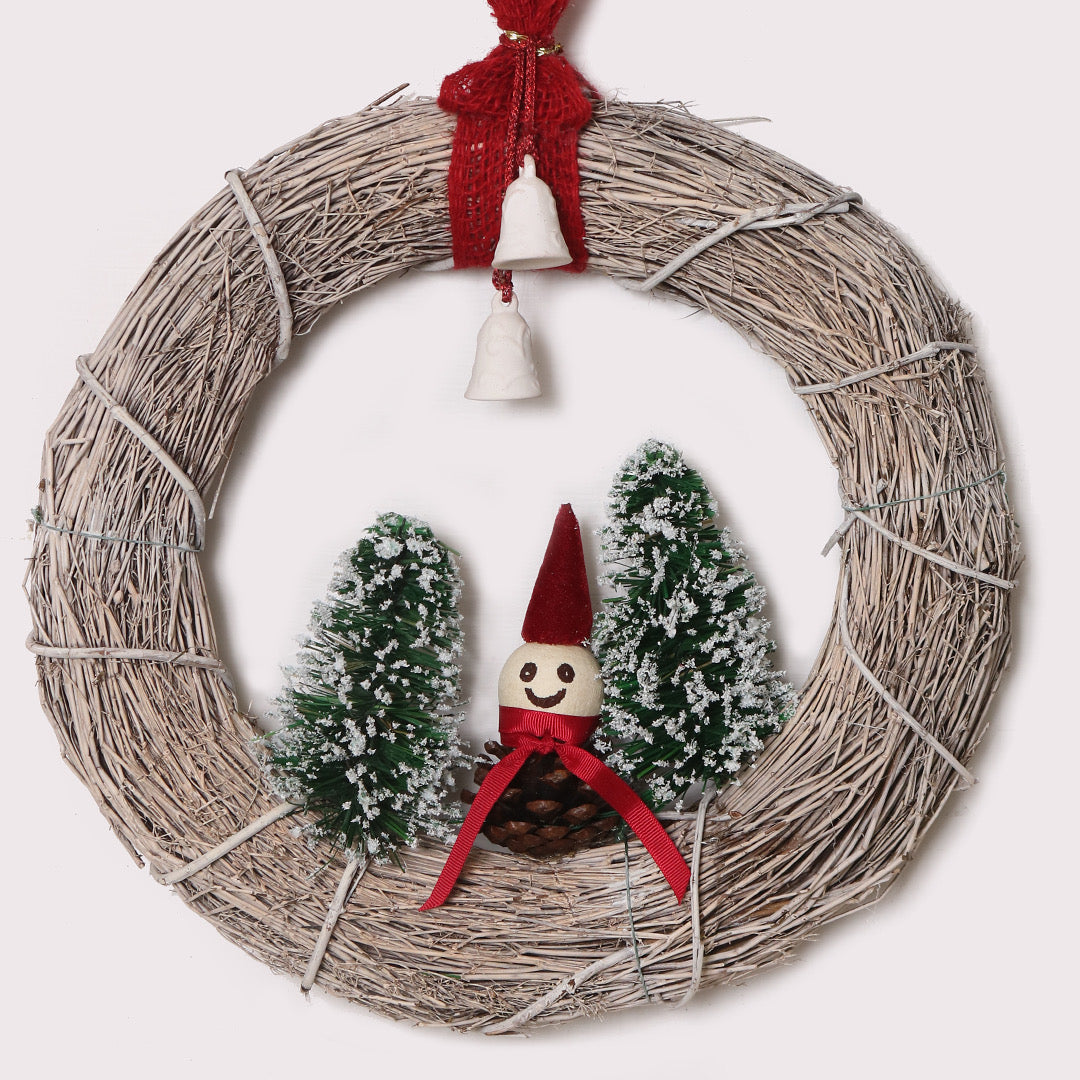 Sweet Holiday Wreath for Christmas Decor | White Wreath for Door Hanging | Holiday Decor Wreath