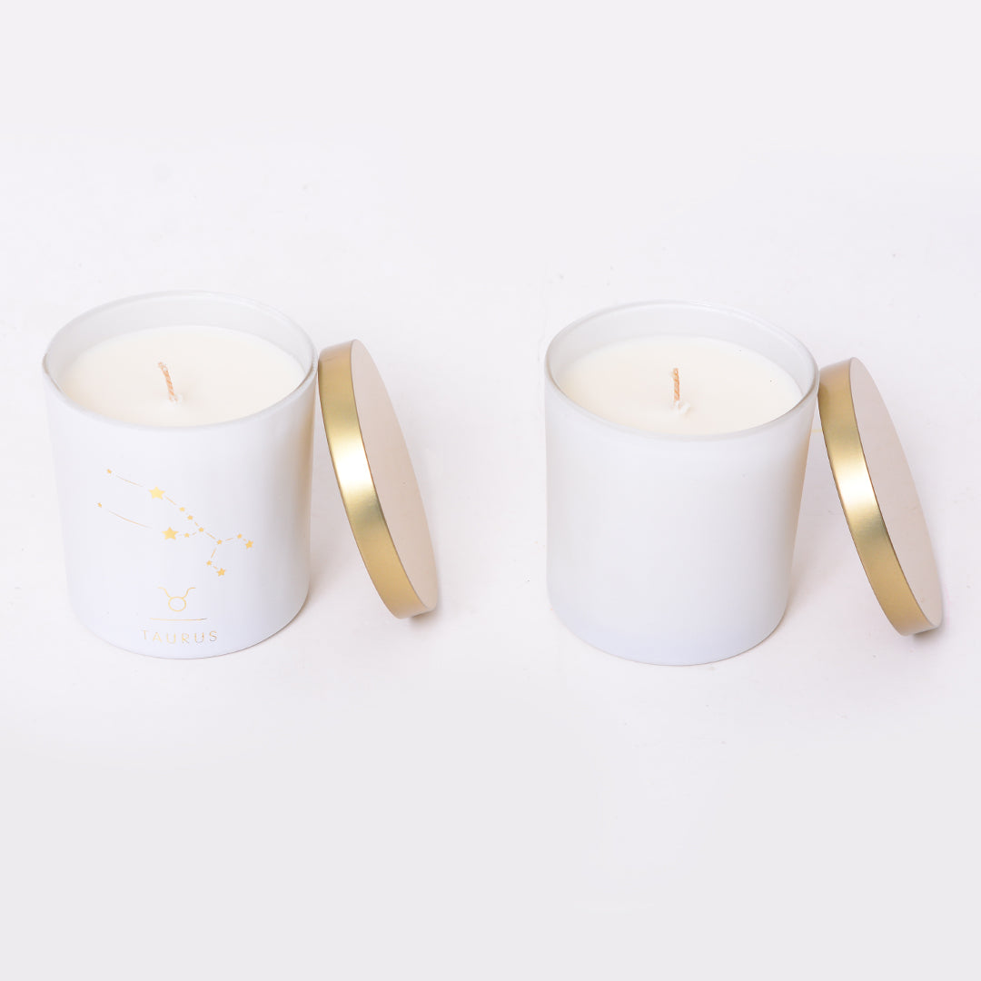 Taurus Zodiac Scented Jar Candle - Set of 2