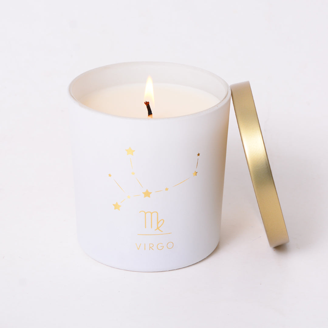 Virgo Zodiac Scented Jar Candle - Set of 2