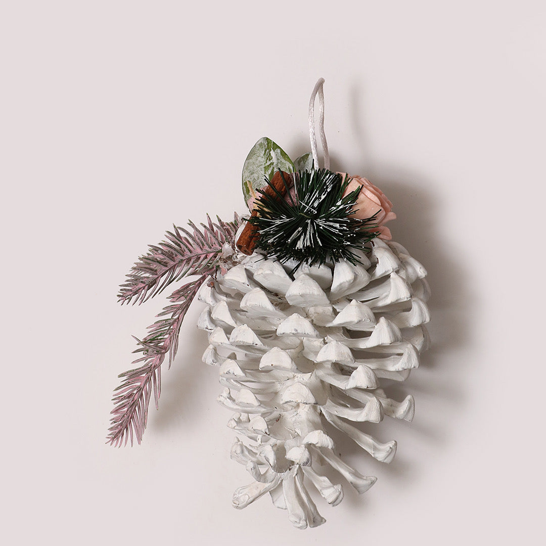 Pink Pine Cone Ornament